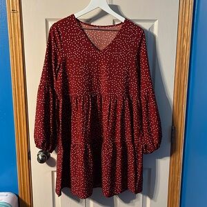 Medium Red Polka Dot Dress